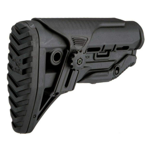 Приклад FAB Defense GL-SHOCK CP с амортизатором и регулируемой щекой (полимер) черный фото 3