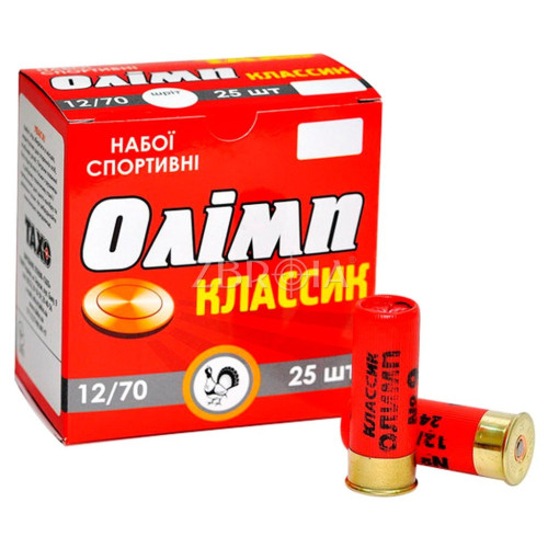Патроны ТАХО Олимп Классик кал. 12/70 дробь №9 навеска 24 гр фото