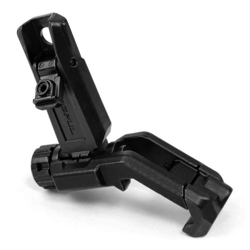 Складной угловой целик Magpul MBUS Pro Offset на планку Picatinny (черный) фото 5