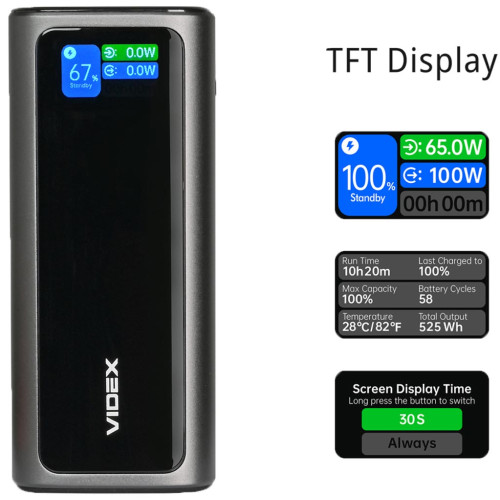 Повербанк Videx VPB-350 20000mAh Grey фото 12