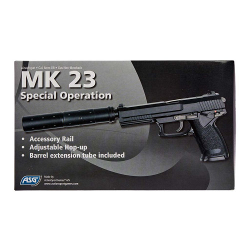 Страйкбольный gbстолет ASG MK23 - Green Gas кал. 6 мм (14763) фото 7