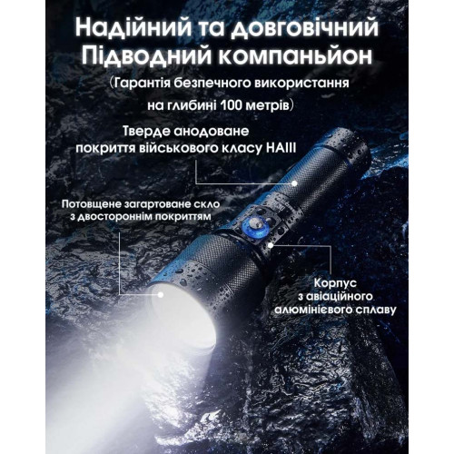 Ліхтар підводний Nitecore DL30 фото 7