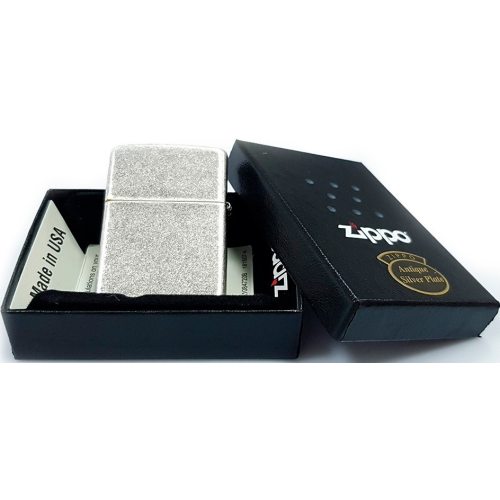 Запальничка ZIPPO Antique Silver Plate 121FB, Античне срібло фото 6