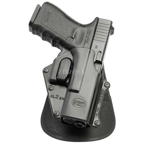 Кобура Fobus для Glock 17/19 с креплением на ремень/замок фиксации скобы фото