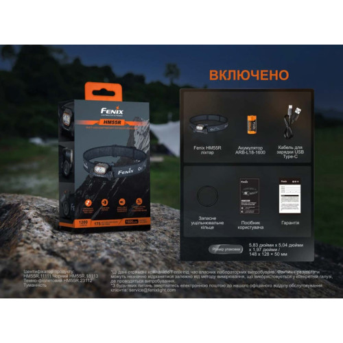 Фонарь налобный Fenix HM55R фото 22