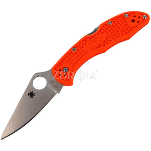 Ніж Spyderco Delica 4 Flat Ground Orange (C11FPOR) фото