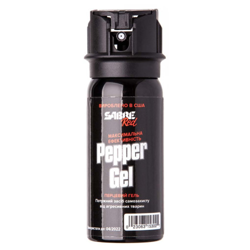 Газовый баллончик Sabre Red Tactical Gel гелевый (объем - 53 мл.) с чехлом на пояс фото
