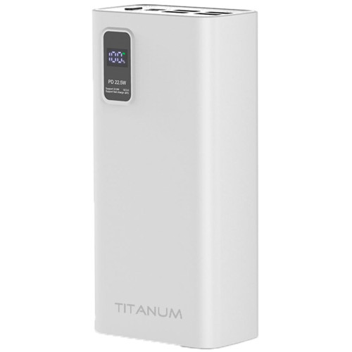 Повербанк Titanum 728S 30000 mAh White фото