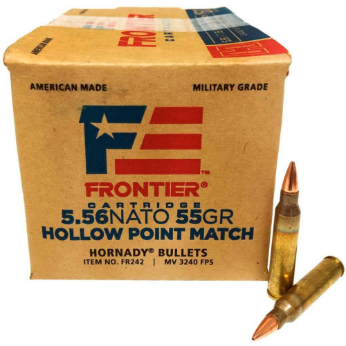 Патрон Hornady Frontier кал. 5,56x45 (.223 Rem) пуля HP, масса 3.56 гр/55 гран фото 2