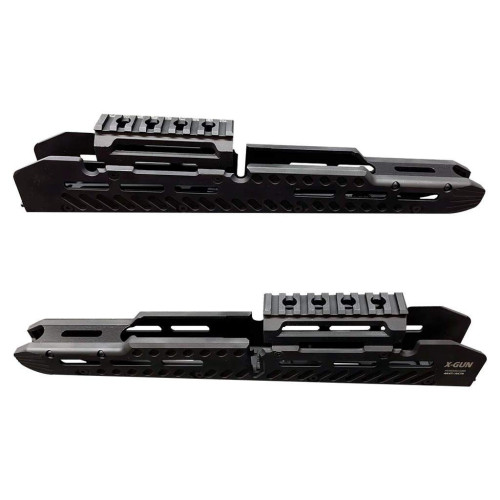 Тактична цівка X-GUN Handguard для АК-47/74/АКМ (алюміній) чорна фото 4