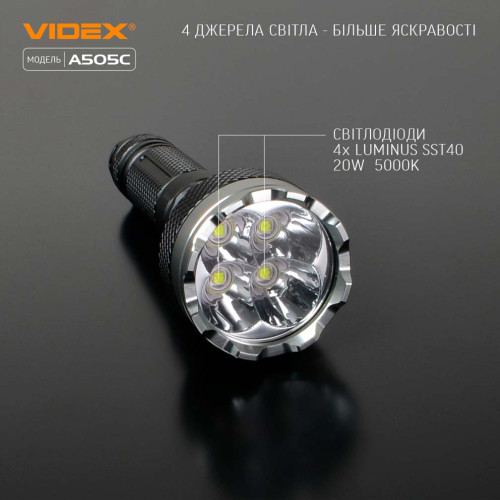 Портативный светодиодный фонарь VIDEX VLF-A505С фото 10