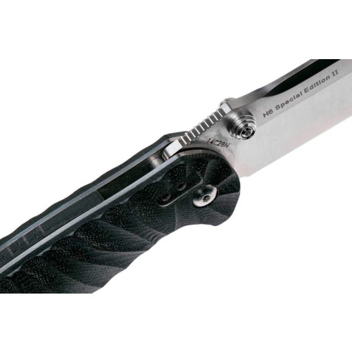 Нож Real Steel H6 Grooved Black (7785) фото 6
