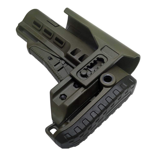Приклад DLG TBS Tactical PCP (Mil-Spec) із регульованою щокою, олива фото 3