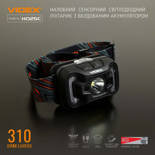 Налобний світлодіодний ліхтарик VIDEX VLF-H025C фото 4