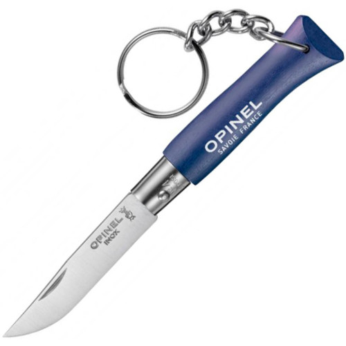 Ніж Opinel Keychain №4 Inox синій фото