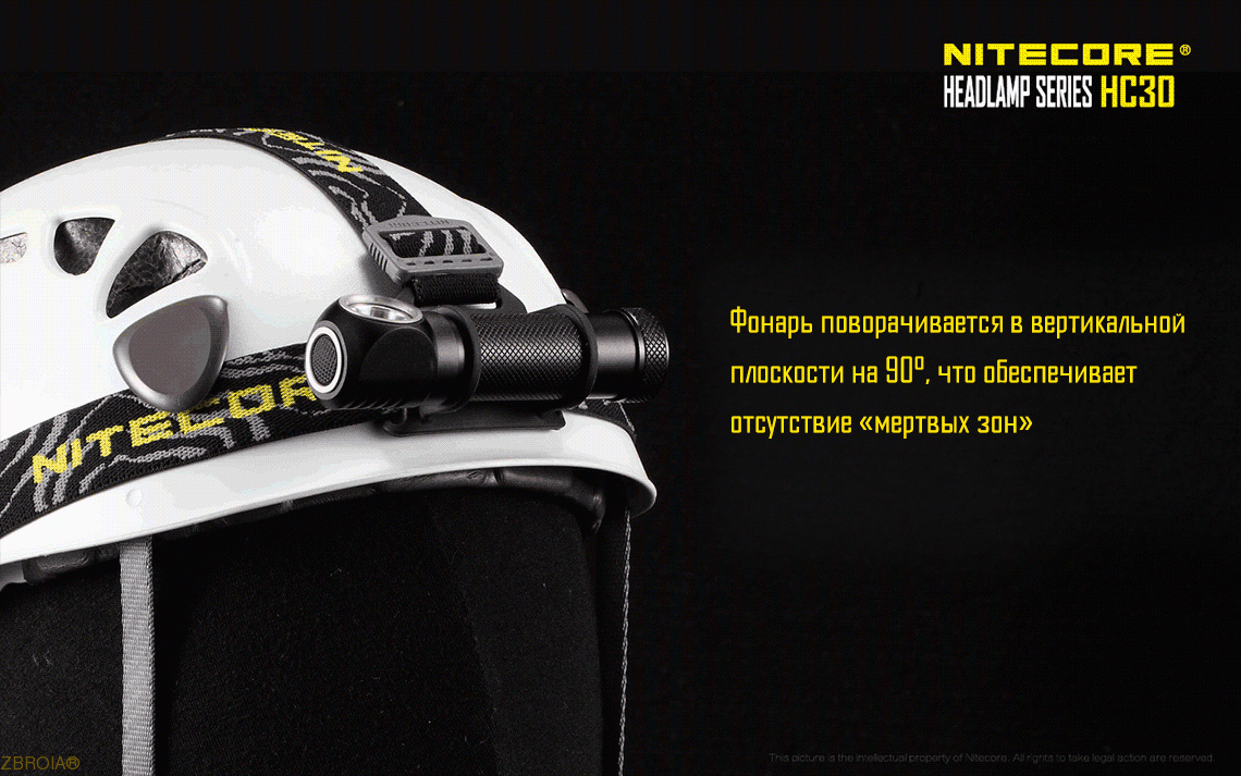 Ліхтар налобний Nitecore HC30 фото 5