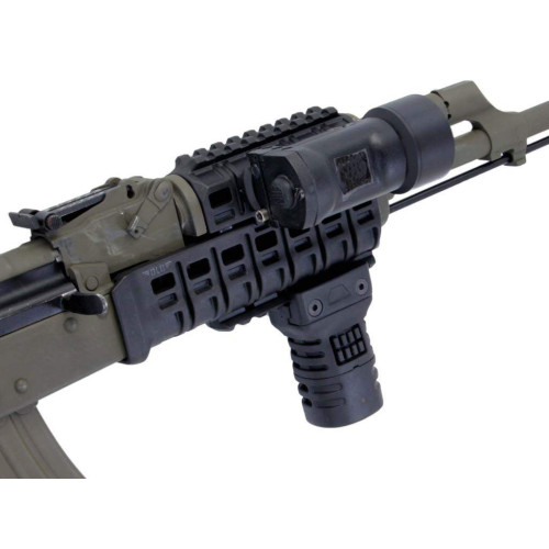 Цевье DLG Tactical (DLG-136) для АК-47/74 с планкой Picatinny + слоты M-LOK (полимер) олива фото 4