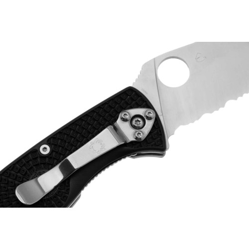 Ніж Spyderco Tenacious Lightweight Half Serrated (C122PSBK) фото 5