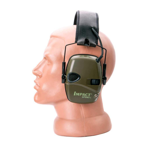 Стрілецькі навушники Howard Leight Impact Sport Earmuff Olive активні фото 3