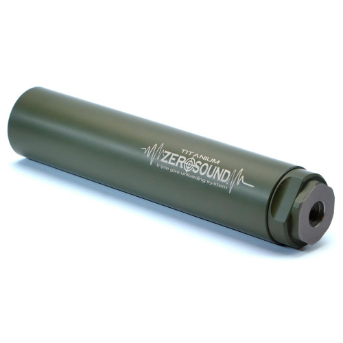 Глушитель Zerosound TITAN кал. 5,45. Резьба 24х1,5. Цвет - Olive фото