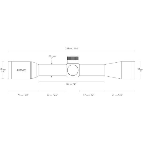 Приціл Hawke Vantage 4x32 30/30 Duplex фото 5
