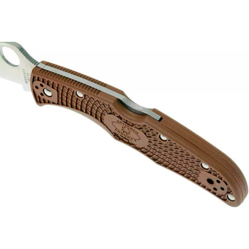 Ніж Spyderco Endura 4 Flat Ground Brown (C10FPBN) фото 6