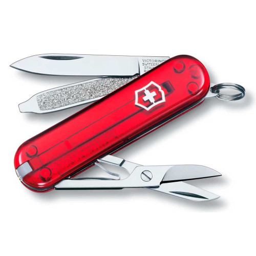 Ніж Victorinox Classic SD Red Transparent (0.6223.T) фото