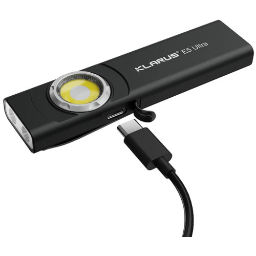 Ультратонкий фонарь Klarus E5 Ultra 800 лм/1400 mAh. Black фото 10