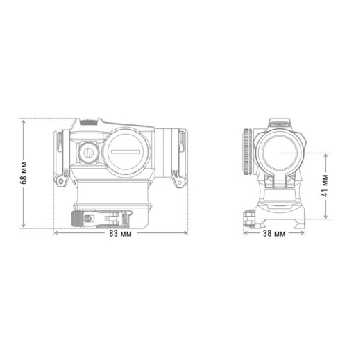 Коллиматорный прицел Holosun HS515G-M фото 8