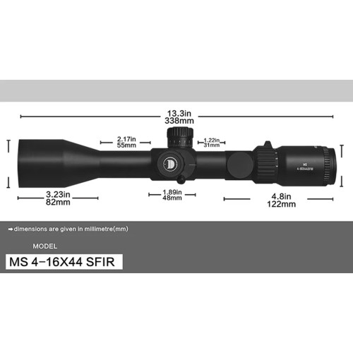 Прицел DISCOVERY Optics  MS 4-16X44 SFIR SFP-MOA (30 мм, подсвечивание) фото 7