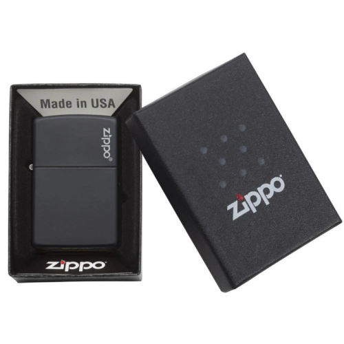 Запальничка ZIPPO 218ZL Classic Black Matte with Zippo Logo фото 4