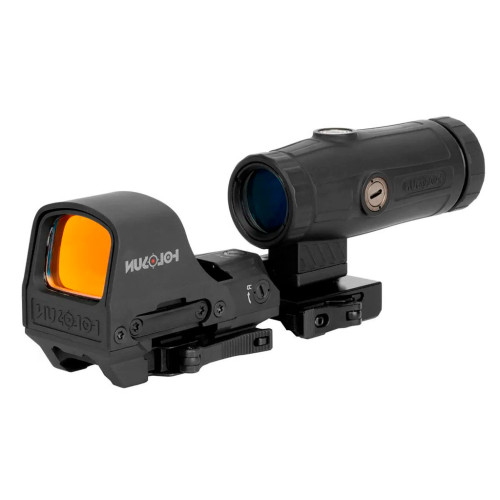 Коллиматорный прицел Holosun HS510C 2 MOA быстросъемный + увеличитель Holosun HM3X 3x фото