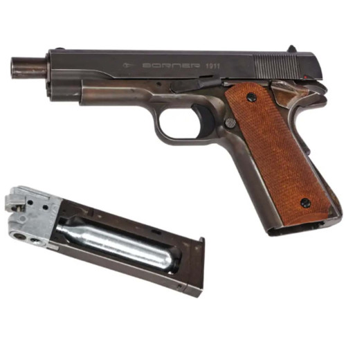Пневматический пистолет BORNER 1911 Blowback (Colt M1911) фото 3