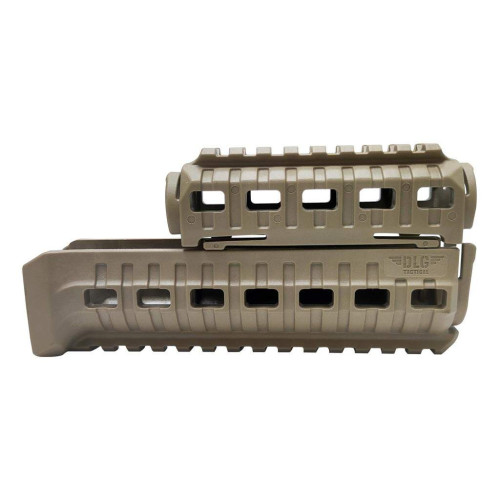 Цевье DLG Tactical (DLG-099) для АК-47/74 c 2-мя планками Picatinny + слоты M-LOK (полимер) койот фото 4