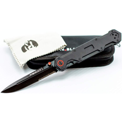 Нож Mr. Blade Ferat Black (Serrated) фото 3