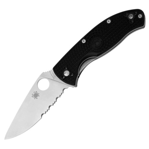 Ніж Spyderco Tenacious Lightweight Half Serrated (C122PSBK) фото