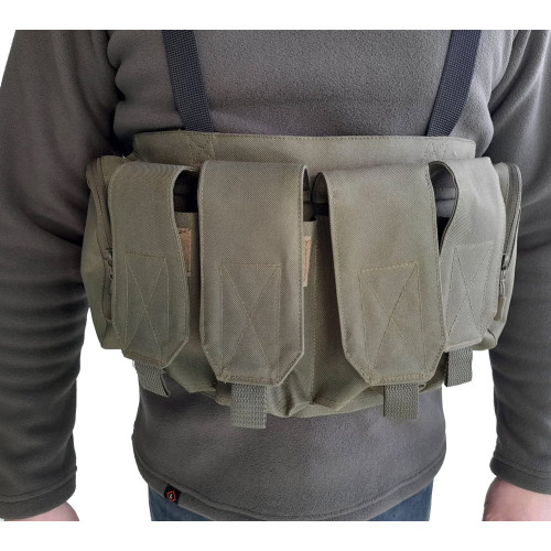 Разгрузочная система LeRoy Tactical под 4 магазина АК и 2 гранаты (олива) фото