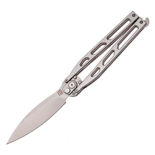 Ніж Artisan Kinetic Balisong silver фото