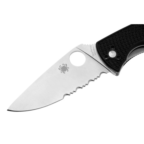 Ніж Spyderco Tenacious Lightweight Half Serrated (C122PSBK) фото 3