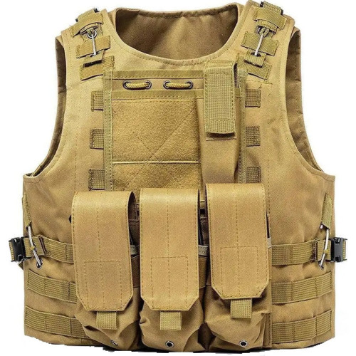 Плитоноска  Yakeda VT-1104 зі швидким скиданням 600D polyester /койот фото