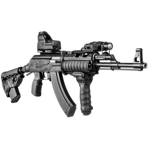Приклад FAB Defense GK-MAG для АК с магазином на 10 патронов (без буферной трубы) черный фото 3