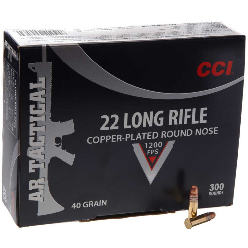 Патрон CCI AR Tactical кал. 22 LR куля CPRN, маса 2.59 гр/40 гран фото