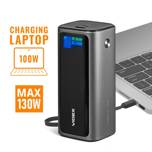 Повербанк Videx VPB-350 20000mAh Grey фото 14
