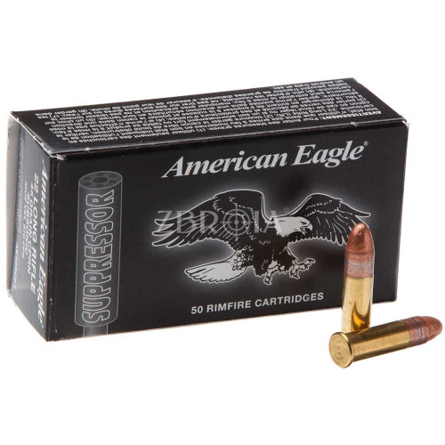 Патрон Federal American Eagle Suppressor кал. 22 LR куля CPRN, маса 2.92 гр/45 гран фото