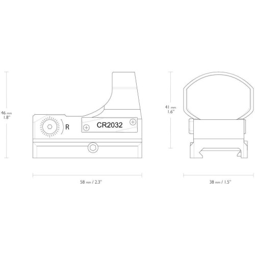 Коллиматорный прицел Hawke Reflex Sight "Wide View" 3MOA Weaver фото 4