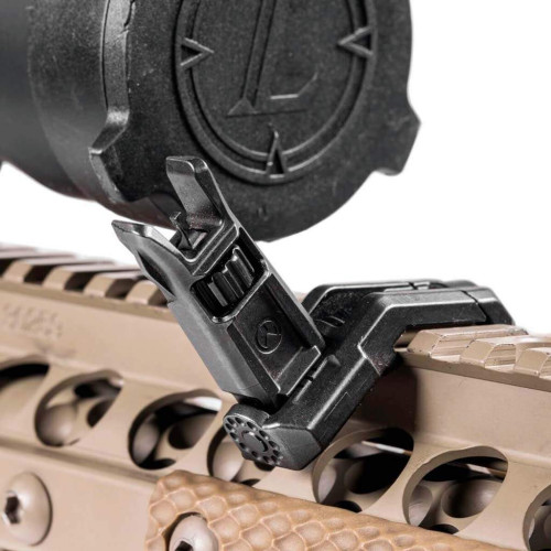 Складная угловая мушка Magpul MBUS Pro Offset на планку Picatinny (черный) фото 6