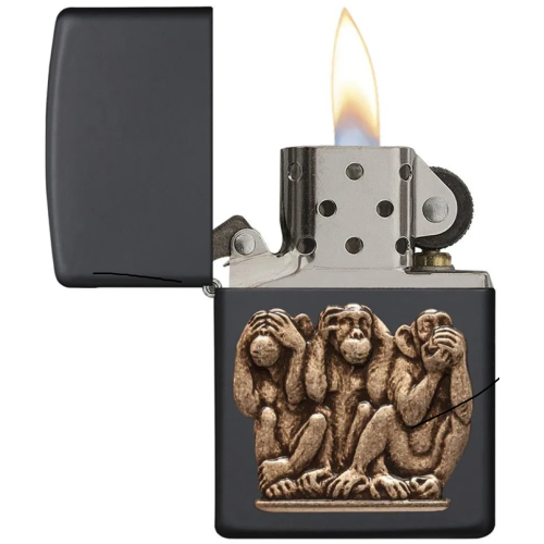 Запальничка ZIPPO 29409 THREE MONKEYS фото 2