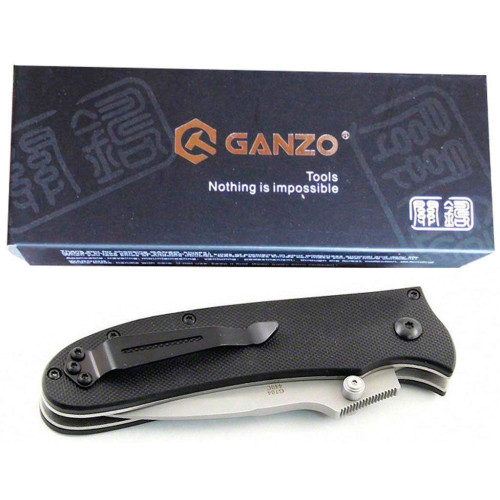 Нож Ganzo G704 черный фото 3