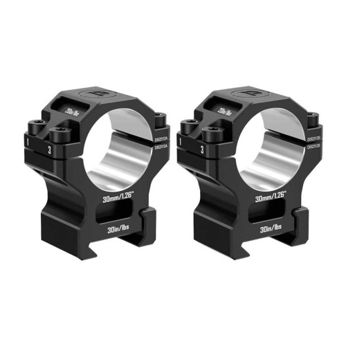 Кольца Discovery Scope Mount Rings 7075AL (30 мм) Medium на Picatinny. ВН - 17 мм фото 3
