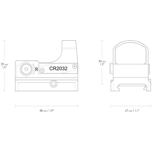Коллиматорный прицел Hawke Micro Reflex Sight 3MOA Weaver фото 4